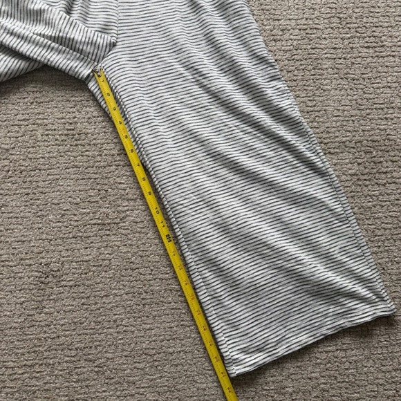 Old Navy Smocked Wide Leg Jumpsuit Womens Small White Black Stripe Coastal Boho - Picture 12 of 16